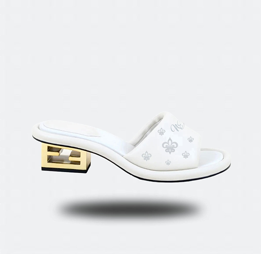 Nadia's White Fashion Flats